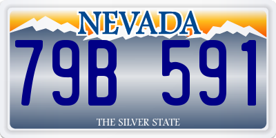 NV license plate 79B591