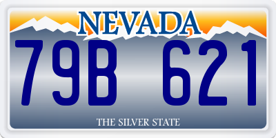 NV license plate 79B621