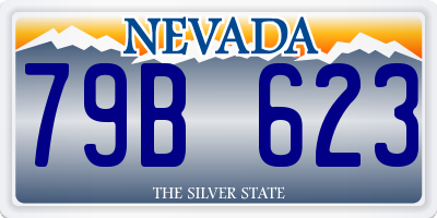 NV license plate 79B623