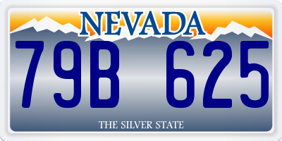 NV license plate 79B625