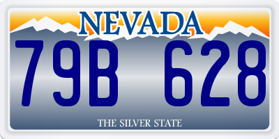 NV license plate 79B628