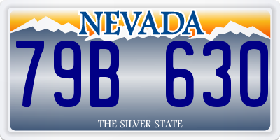NV license plate 79B630