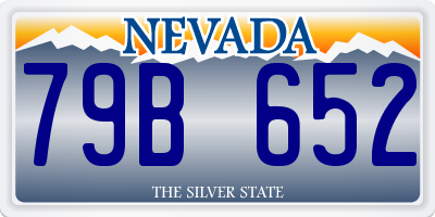 NV license plate 79B652