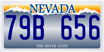 NV license plate 79B656