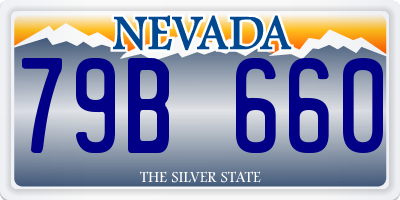 NV license plate 79B660