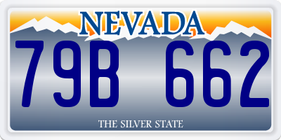 NV license plate 79B662