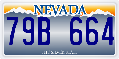NV license plate 79B664
