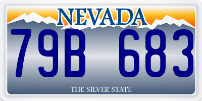 NV license plate 79B683
