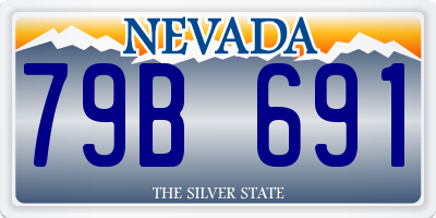 NV license plate 79B691