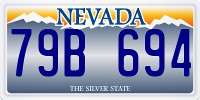 NV license plate 79B694