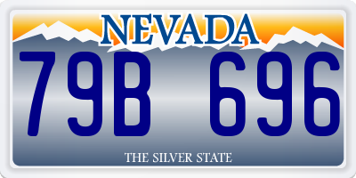 NV license plate 79B696