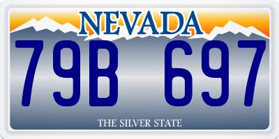 NV license plate 79B697