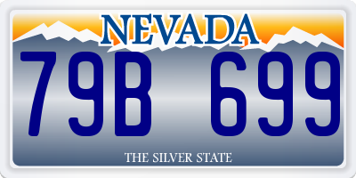 NV license plate 79B699