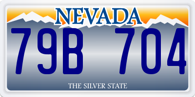 NV license plate 79B704