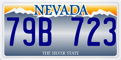 NV license plate 79B723