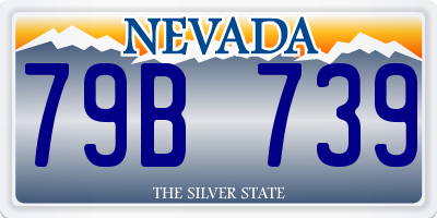 NV license plate 79B739