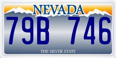 NV license plate 79B746