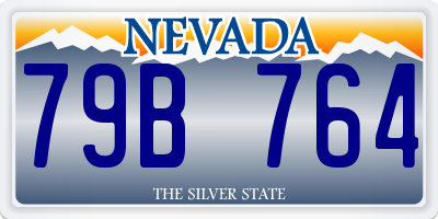 NV license plate 79B764