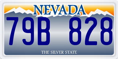 NV license plate 79B828