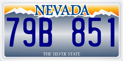 NV license plate 79B851