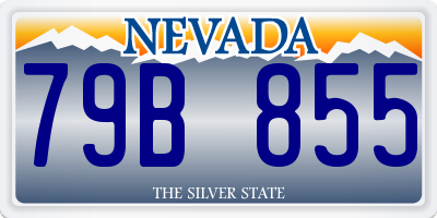 NV license plate 79B855