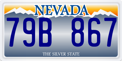 NV license plate 79B867