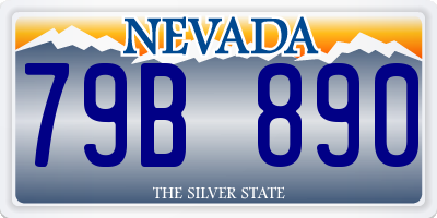 NV license plate 79B890