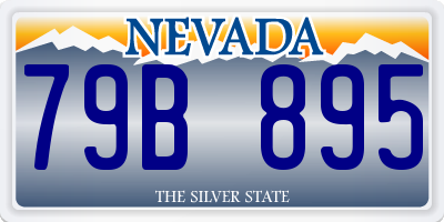 NV license plate 79B895