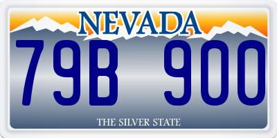 NV license plate 79B900