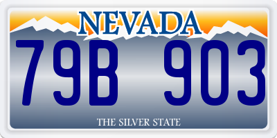 NV license plate 79B903