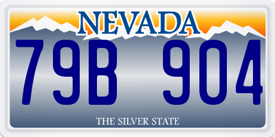 NV license plate 79B904