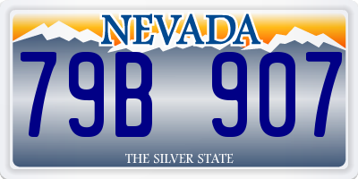 NV license plate 79B907
