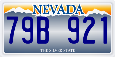 NV license plate 79B921