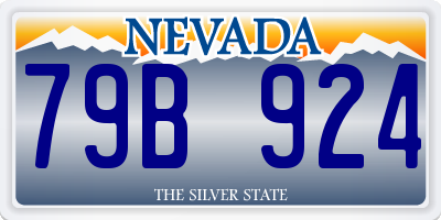 NV license plate 79B924