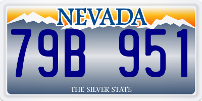 NV license plate 79B951