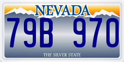 NV license plate 79B970