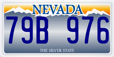 NV license plate 79B976