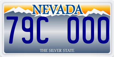 NV license plate 79C000