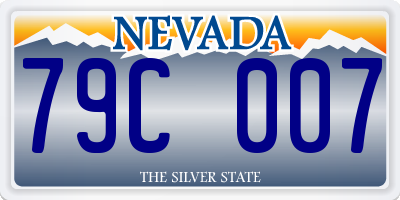 NV license plate 79C007
