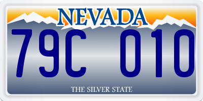 NV license plate 79C010