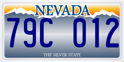 NV license plate 79C012