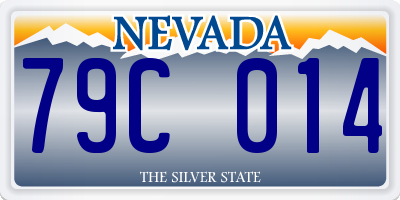 NV license plate 79C014