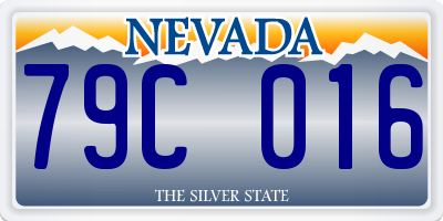 NV license plate 79C016