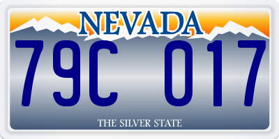 NV license plate 79C017