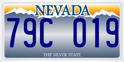 NV license plate 79C019