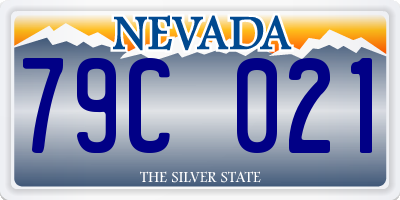 NV license plate 79C021