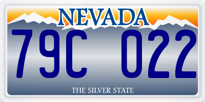 NV license plate 79C022