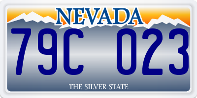 NV license plate 79C023