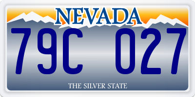 NV license plate 79C027