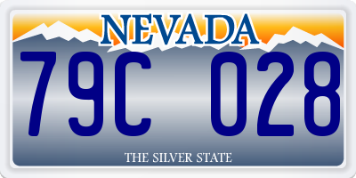 NV license plate 79C028